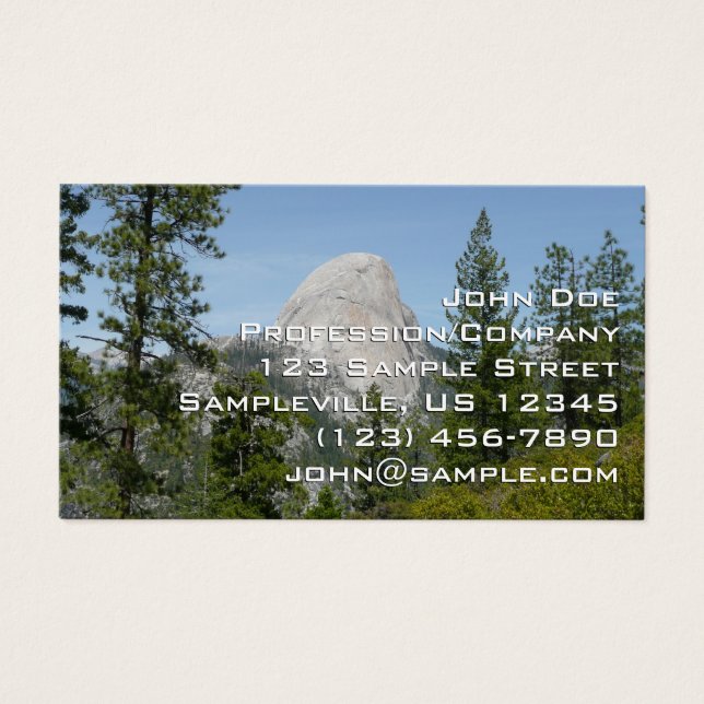 Half Dome från Panorama Trail II Visitkort (Framsidan)