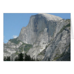 Half Dome från sidan i Yosemite National Park Hälsningskort