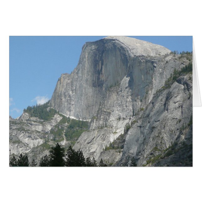 Half Dome från sidan i Yosemite National Park Hälsningskort (Framsidan Horizontal)