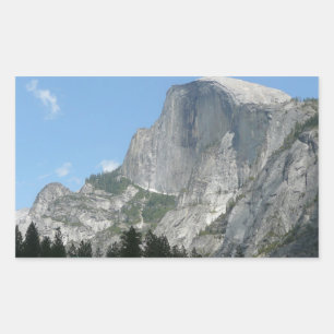 Half Dome från sidan i Yosemite National Park Rektangulärt Klistermärke