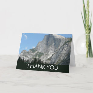 Half Dome från sidan i Yosemite National Park Tack Kort
