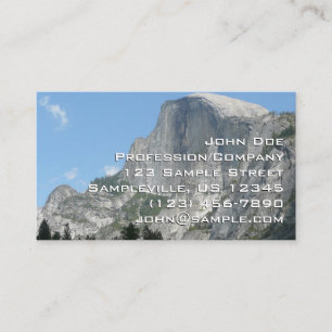 Half Dome från sidan i Yosemite National Park Visitkort