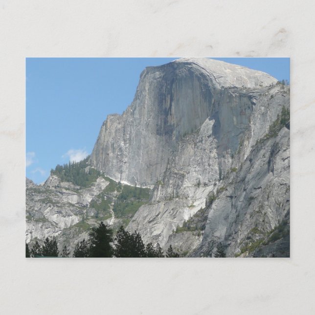 Half Dome från sidan i Yosemite National Park Vykort (Framsida)
