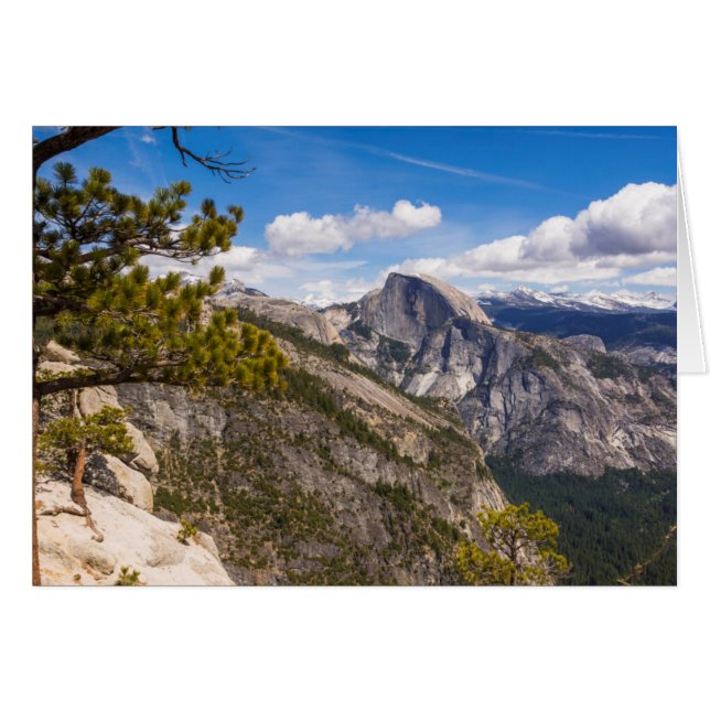 Half Dome landskap, Kalifornien Hälsningskort (Framsidan Horizontal)