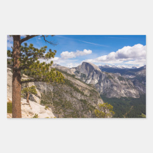 Half Dome landskap, Kalifornien Rektangulärt Klistermärke