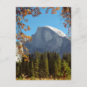 Half Dome på hösten - Yosemite National Park Vykort