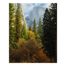 Half Dome på höstposter (Yosemite National Park)