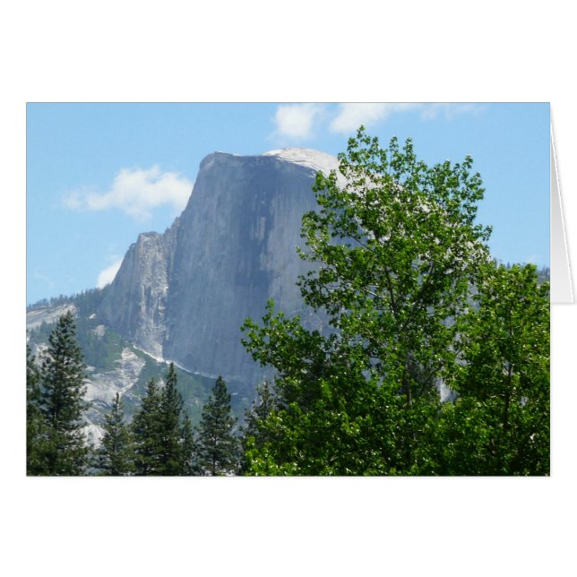 Half Dome sommartid från Yosemite National Park Hälsningskort (Framsidan Horizontal)