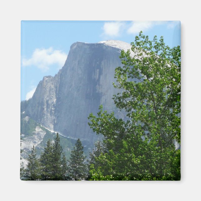 Half Dome sommartid från Yosemite National Park Magnet (Framsidan)