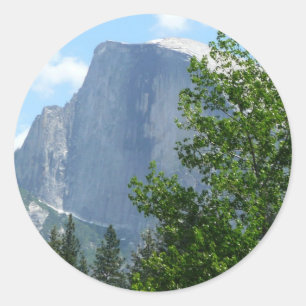 Half Dome sommartid från Yosemite National Park Runt Klistermärke