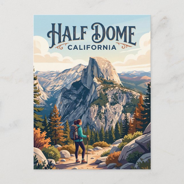 Half Dome USA Vykort (Framsida)