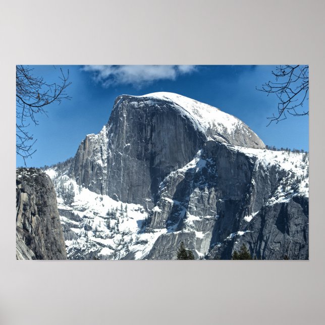 Half Dome vintertid - Yosemite Poster (Framsidan)