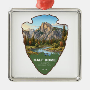 Half Dome Yosemite National Park Pilspets Julgransprydnad Metall
