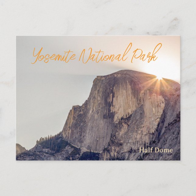 Half Dome Yosemite Resa Vykort (Framsida)