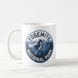 Half Dome Yosemite Rund Emblem Kaffemugg