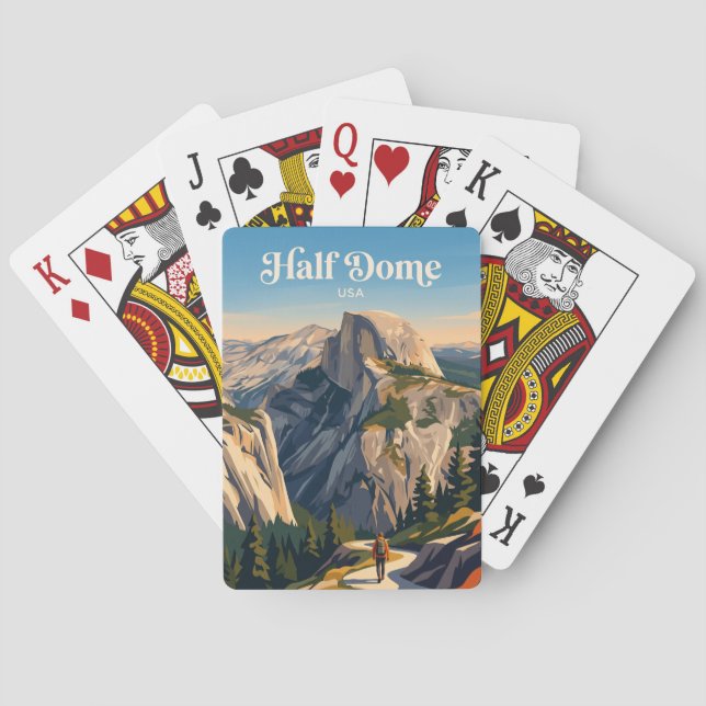Half Dome Yosemite USA Casinokort (Baksidan)