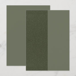 Half & Half Moss Grön Kuvertkort – Anpassa Tilläggskort