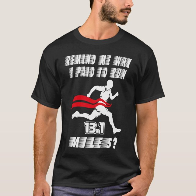 Half Marathon 13 1 Running Marathon Sports T Shirt (Framsida)