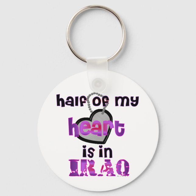 HALF MY HEART IRAQ NYCKELRING (Framsida)