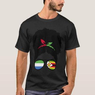 Half Sierra Leonean Half Zimbabwean Sierra Leone Z T Shirt