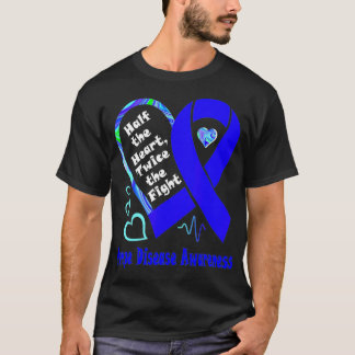 Half The Heart Twice The Fight Pompe Disease Aware T Shirt