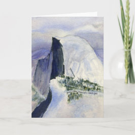 Halfdome från Glacier Point, Yosemite Helgkort