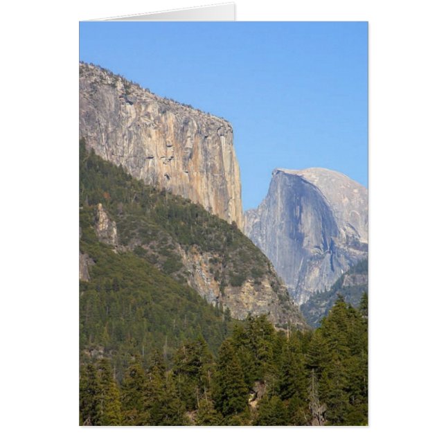 Halfdome Yosemite Forests Hälsningskort (Framsidan)