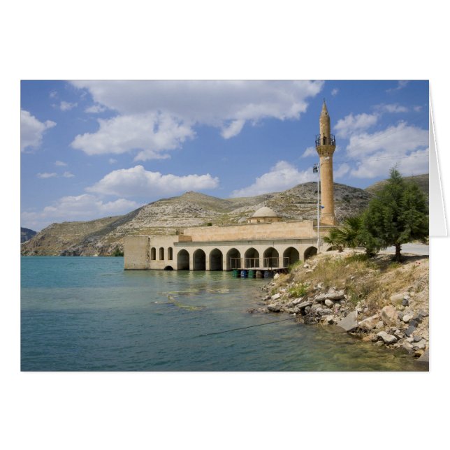 Halfeti Merkez Camii (Centralmoskén) delvis Hälsningskort (Framsidan Horizontal)