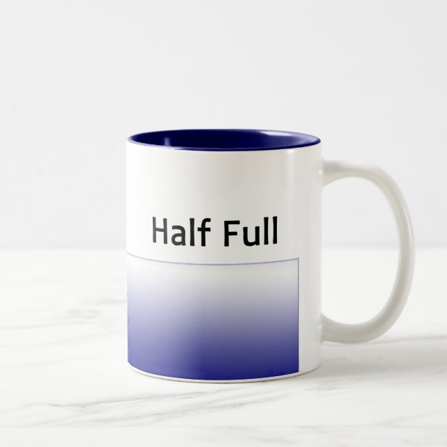 halfFull-rt som är halfFull-lft Två-Tonad Mugg (Höger)
