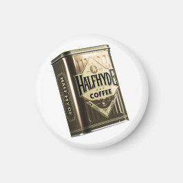 Halfhyde Coffee Co Retro Coffee Tin Magnet