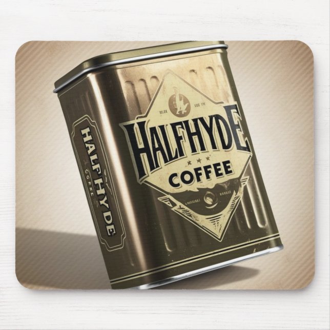 Halfhyde Coffee Co Retro Coffee Tin Musmatta (Framsidan)
