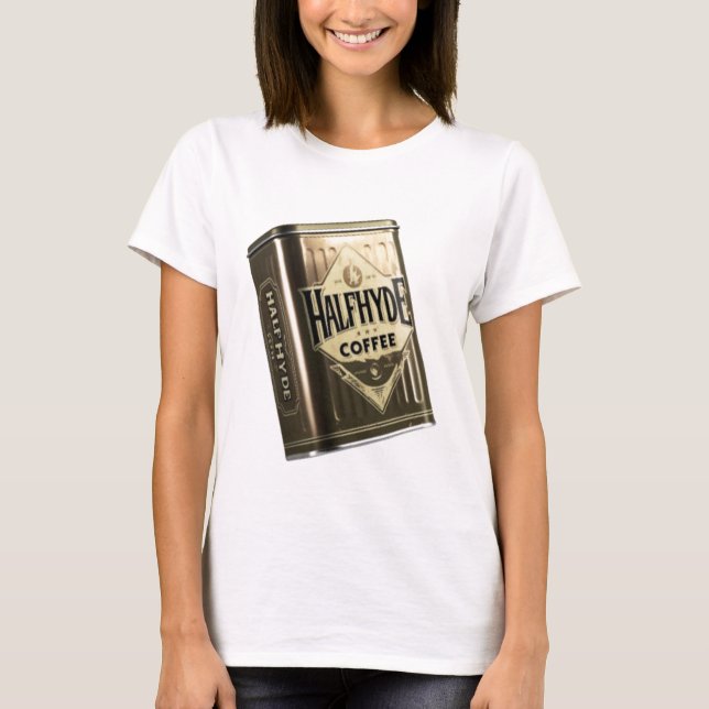 Halfhyde Coffee Co Retro Coffee Tin T Shirt (Framsida)