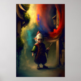 Halfling-Äventyrsaffisch | D&D Konst 3 Poster