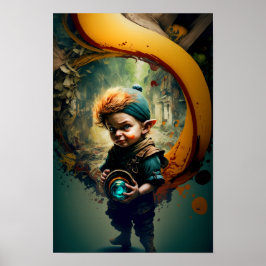 Halfling-Äventyrsaffisch | D&D Konst 4 Poster