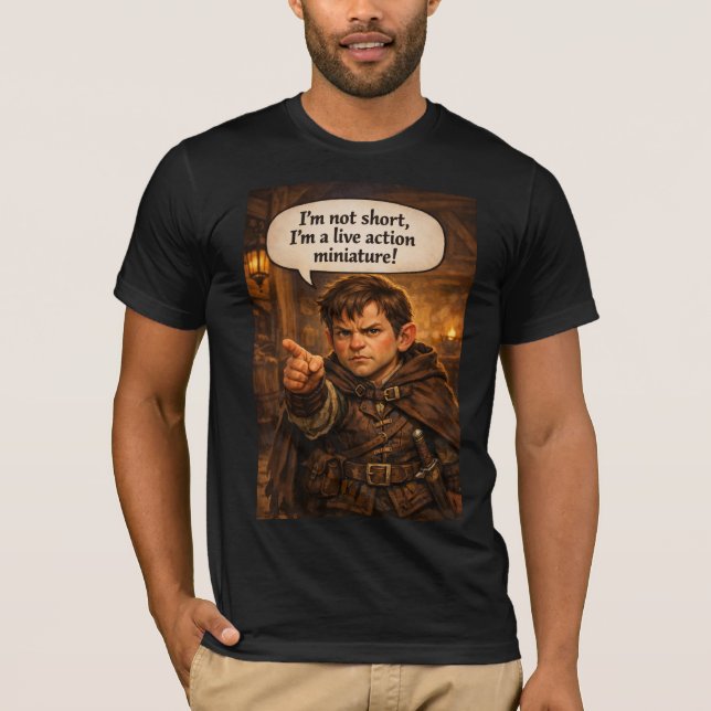 Halfling Inte Kort T-shirt (Framsida)