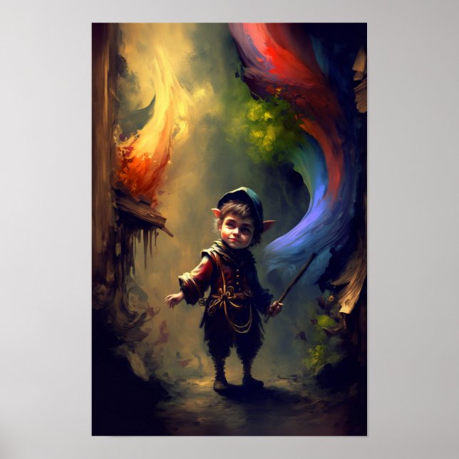 Halfling Rövare Fantasy Affisch | RPG Konst 1 (Framsidan)
