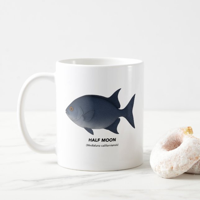 Halfmoon - Marine Animals of California Kaffemugg (Med munk)