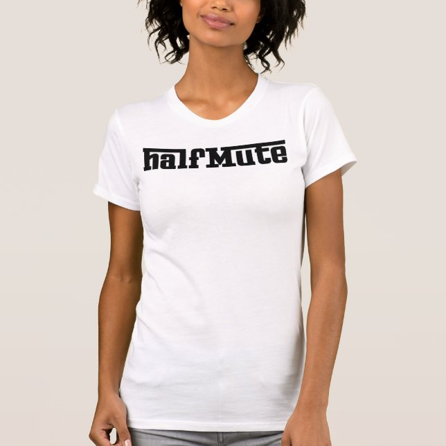 halfMute piskad dropp Tee Shirt (Framsida)
