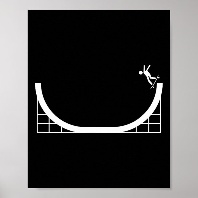 Halfpipe Skateboard- Glatt skateboardingvecka Poster (Framsidan)