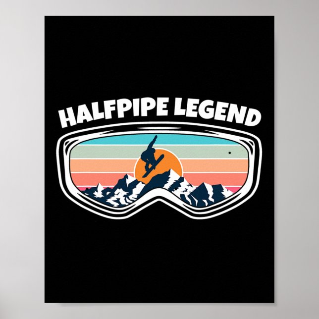 Halfpipe Snowboarding Goggles as Halfpipe Snowboar Poster (Framsidan)