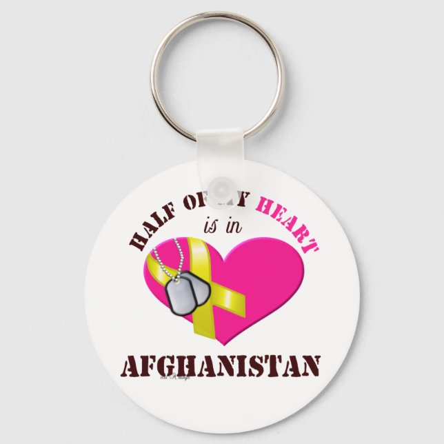 Hälften av mitt hjärta..AFGHANISTAN 3 Nyckelring (Framsida)