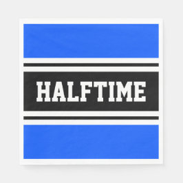 HALFTIME Blåvit Tävla Rand Pappersservett