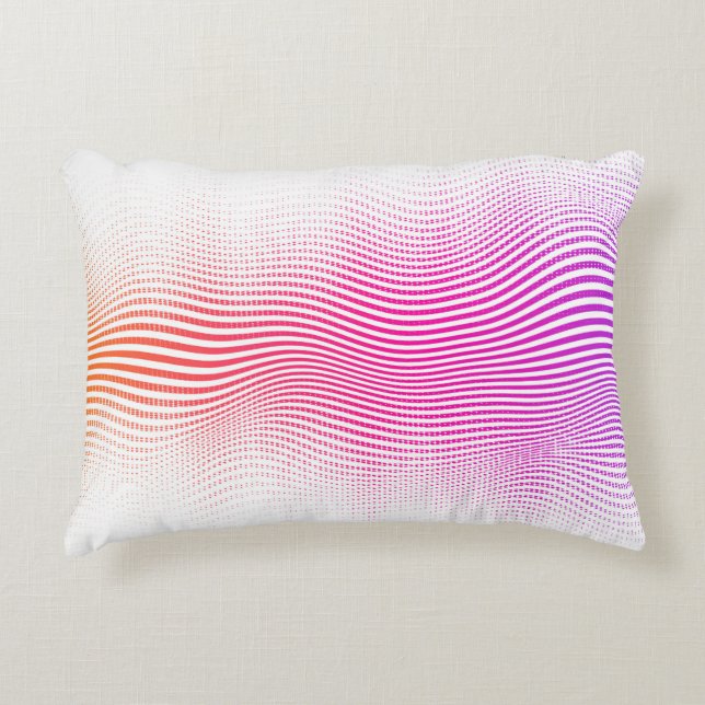 Halftone abstract background. blending lines and d prydnadskudde (Framsidan)
