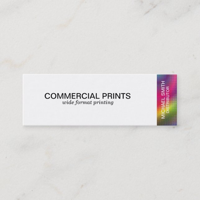 Halftone Färg Mini Visitkort (Framsida)