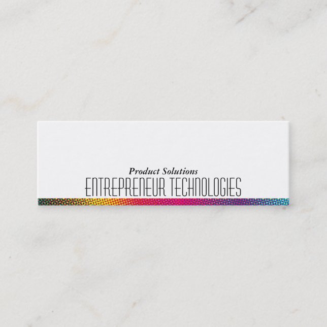 Halftone Färg Mini Visitkort (Framsida)