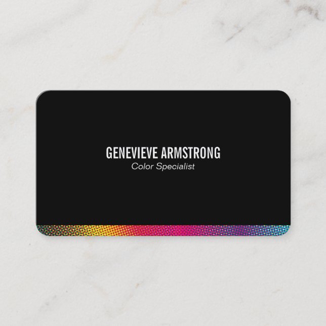 Halftone Färg Visitkort (Framsida)