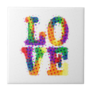 Halftone Kärlek Kakelplatta