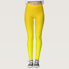 Halftone Mustard och Gult Leggings