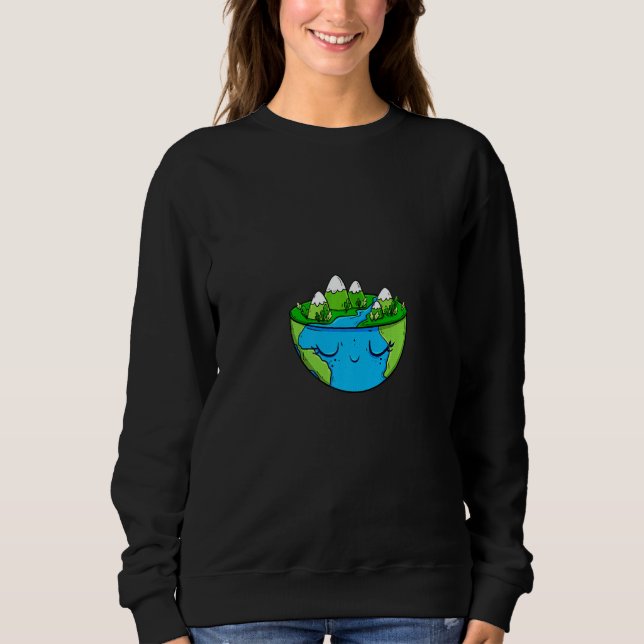 Halftone Nature  Environment Earth Day Gnome Women T Shirt (Framsida)