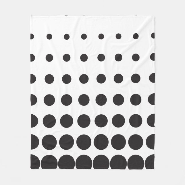Halftone pattern dot modern retro fleecefilt (Framsidan)